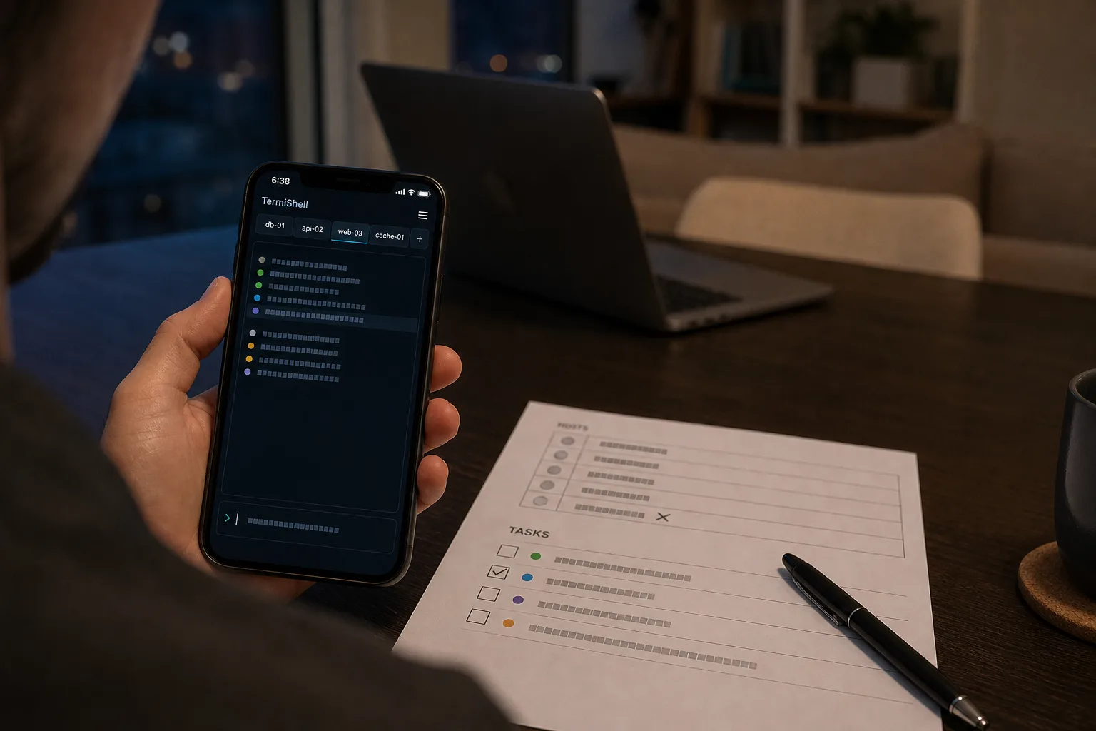 What the key steps look like when you diagnose a server on a phone
